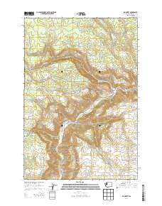 Klickitat Washington Current topographic map, 1:24000 scale, 7.5 X 7.5 Minute, Year 2014