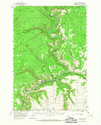 Klickitat Washington Historical topographic map, 1:62500 scale, 15 X 15 Minute, Year 1957