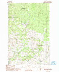 Knowlton Knob Washington Historical topographic map, 1:24000 scale, 7.5 X 7.5 Minute, Year 1989