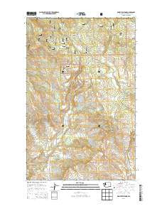 Knowlton Knob Washington Current topographic map, 1:24000 scale, 7.5 X 7.5 Minute, Year 2014