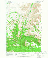 Kusshi Creek Washington Historical topographic map, 1:24000 scale, 7.5 X 7.5 Minute, Year 1965