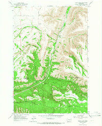 Kusshi Creek Washington Historical topographic map, 1:24000 scale, 7.5 X 7.5 Minute, Year 1965
