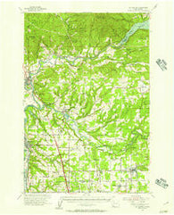 La Center Washington Historical topographic map, 1:62500 scale, 15 X 15 Minute, Year 1954