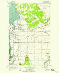 La Conner Washington Historical topographic map, 1:24000 scale, 7.5 X 7.5 Minute, Year 1956