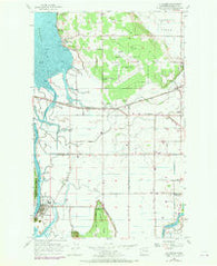 La Conner Washington Historical topographic map, 1:24000 scale, 7.5 X 7.5 Minute, Year 1956