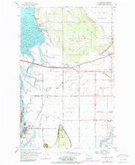 La Conner Washington Historical topographic map, 1:24000 scale, 7.5 X 7.5 Minute, Year 1956