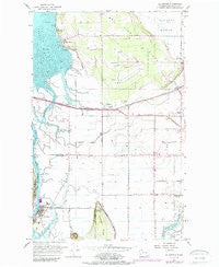 La Conner Washington Historical topographic map, 1:24000 scale, 7.5 X 7.5 Minute, Year 1956