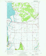 La Conner Washington Historical topographic map, 1:24000 scale, 7.5 X 7.5 Minute, Year 1956