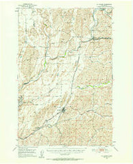 La Crosse Washington Historical topographic map, 1:62500 scale, 15 X 15 Minute, Year 1950