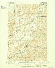 La Crosse Washington Historical topographic map, 1:62500 scale, 15 X 15 Minute, Year 1952