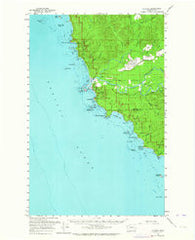 La Push Washington Historical topographic map, 1:62500 scale, 15 X 15 Minute, Year 1956