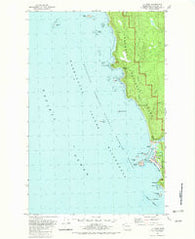 La Push Washington Historical topographic map, 1:24000 scale, 7.5 X 7.5 Minute, Year 1982