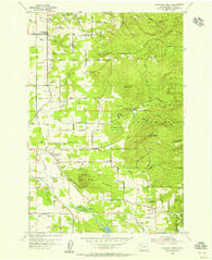 Lacamas Creek Washington Historical topographic map, 1:24000 scale, 7.5 X 7.5 Minute, Year 1954
