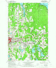 Lacey Washington Historical topographic map, 1:24000 scale, 7.5 X 7.5 Minute, Year 1959