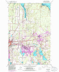 Lacey Washington Historical topographic map, 1:24000 scale, 7.5 X 7.5 Minute, Year 1959