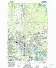 Lacey Washington Historical topographic map, 1:24000 scale, 7.5 X 7.5 Minute, Year 1959