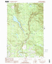 Lake Chaplain Washington Historical topographic map, 1:24000 scale, 7.5 X 7.5 Minute, Year 1989