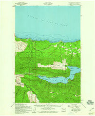 Lake Crescent Washington Historical topographic map, 1:62500 scale, 15 X 15 Minute, Year 1950