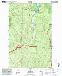 Lake Gillette Washington Historical topographic map, 1:24000 scale, 7.5 X 7.5 Minute, Year 1992