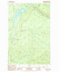 Lake Kapowsin Washington Historical topographic map, 1:24000 scale, 7.5 X 7.5 Minute, Year 1987