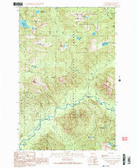 Lake Philippa Washington Historical topographic map, 1:24000 scale, 7.5 X 7.5 Minute, Year 1989