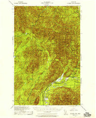 Lake Pleasant Washington Historical topographic map, 1:62500 scale, 15 X 15 Minute, Year 1935