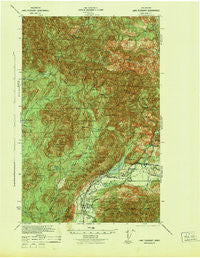 Lake Pleasant Washington Historical topographic map, 1:62500 scale, 15 X 15 Minute, Year 1942