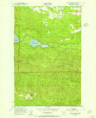 Lake Sutherland Washington Historical topographic map, 1:24000 scale, 7.5 X 7.5 Minute, Year 1950