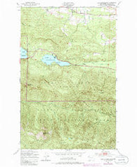 Lake Sutherland Washington Historical topographic map, 1:24000 scale, 7.5 X 7.5 Minute, Year 1950