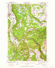 Lake Tapps Washington Historical topographic map, 1:62500 scale, 15 X 15 Minute, Year 1942