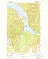 Lake Whatcom Washington Historical topographic map, 1:24000 scale, 7.5 X 7.5 Minute, Year 1952