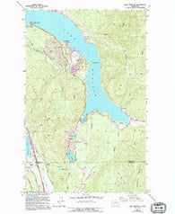 Lake Whatcom Washington Historical topographic map, 1:24000 scale, 7.5 X 7.5 Minute, Year 1952