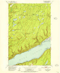 Lake Wooten Washington Historical topographic map, 1:24000 scale, 7.5 X 7.5 Minute, Year 1953