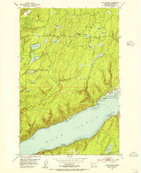Lake Wooten Washington Historical topographic map, 1:24000 scale, 7.5 X 7.5 Minute, Year 1953