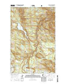 Lake Chaplain Washington Current topographic map, 1:24000 scale, 7.5 X 7.5 Minute, Year 2014