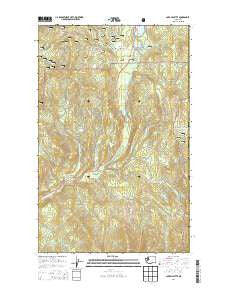 Lake Gillette Washington Current topographic map, 1:24000 scale, 7.5 X 7.5 Minute, Year 2014