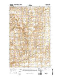 Lamoine Washington Current topographic map, 1:24000 scale, 7.5 X 7.5 Minute, Year 2014