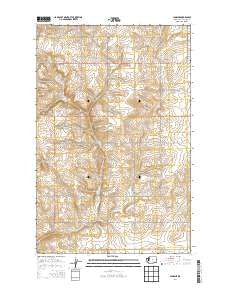 Lamoine Washington Current topographic map, 1:24000 scale, 7.5 X 7.5 Minute, Year 2014