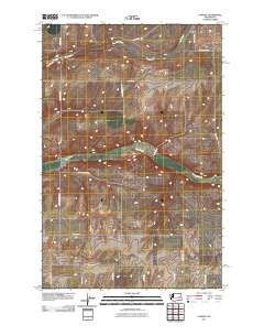 Lamona Washington Historical topographic map, 1:24000 scale, 7.5 X 7.5 Minute, Year 2011