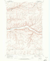 Lamona Washington Historical topographic map, 1:24000 scale, 7.5 X 7.5 Minute, Year 1969
