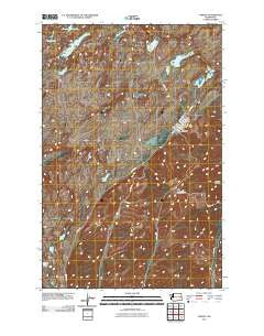Lamont Washington Historical topographic map, 1:24000 scale, 7.5 X 7.5 Minute, Year 2011