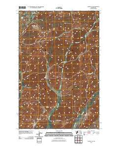 Lamont NE Washington Historical topographic map, 1:24000 scale, 7.5 X 7.5 Minute, Year 2011