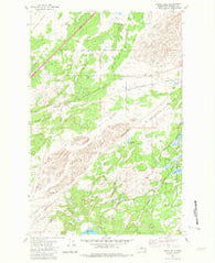 Lance Hills Washington Historical topographic map, 1:24000 scale, 7.5 X 7.5 Minute, Year 1980