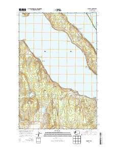 Langley Washington Current topographic map, 1:24000 scale, 7.5 X 7.5 Minute, Year 2014