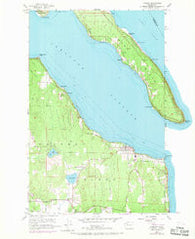 Langley Washington Historical topographic map, 1:24000 scale, 7.5 X 7.5 Minute, Year 1956