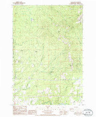 Larch Mtn Washington Historical topographic map, 1:24000 scale, 7.5 X 7.5 Minute, Year 1986