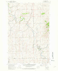 Latah Washington Historical topographic map, 1:24000 scale, 7.5 X 7.5 Minute, Year 1980