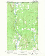 Laurier Washington Historical topographic map, 1:24000 scale, 7.5 X 7.5 Minute, Year 1969