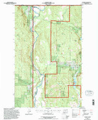 Laurier Washington Historical topographic map, 1:24000 scale, 7.5 X 7.5 Minute, Year 1992