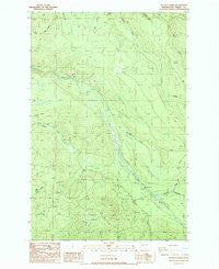 Le Dout Creek Washington Historical topographic map, 1:24000 scale, 7.5 X 7.5 Minute, Year 1987